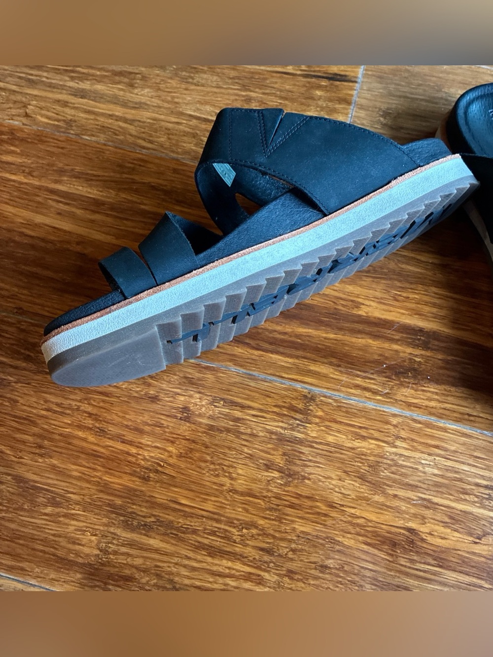 Merrell Juno Leather Sandal 8 Black - Picture 5 of 9